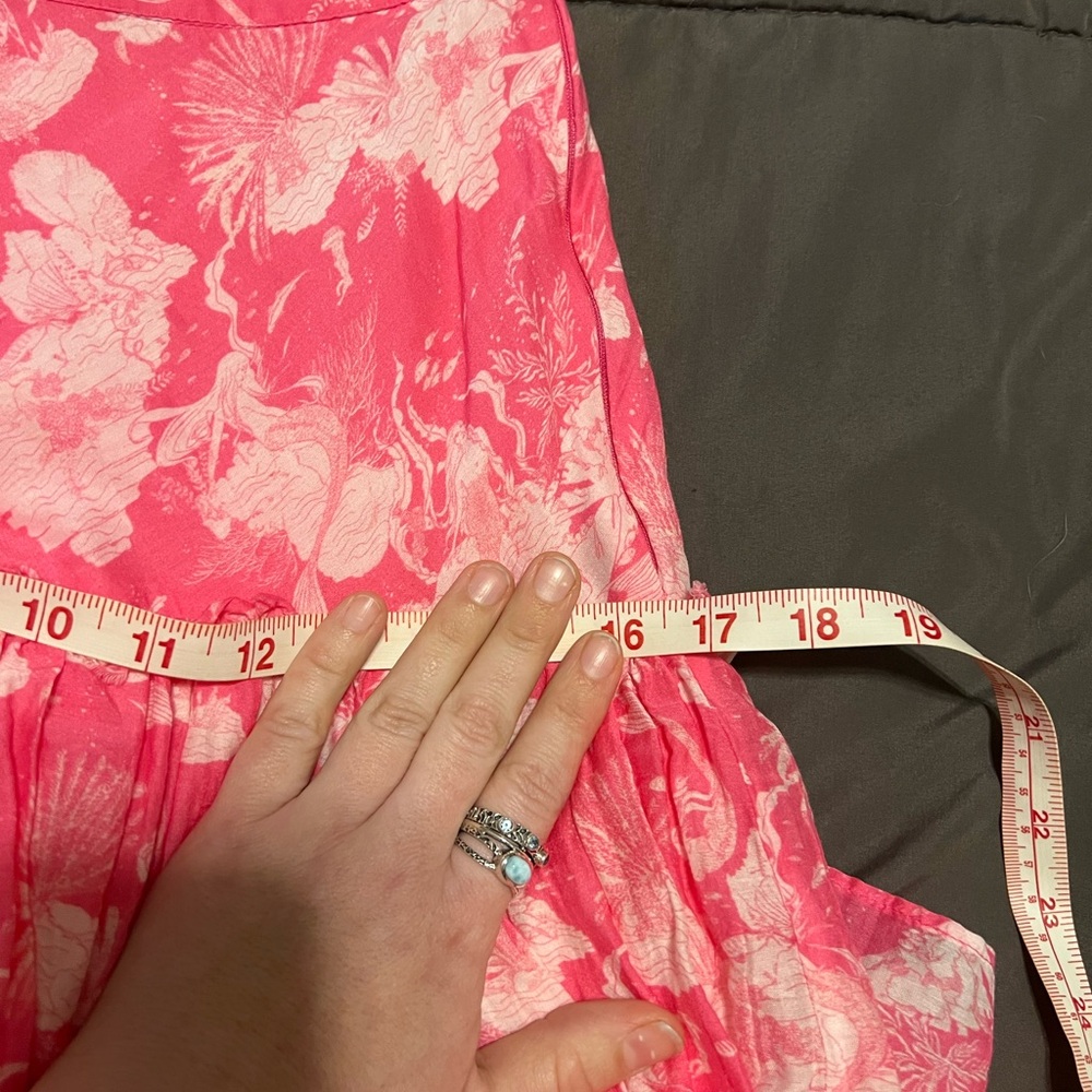 LoveShackFancy Vibrant Pink Floral Maxi Skirt - Picture 9 of 15